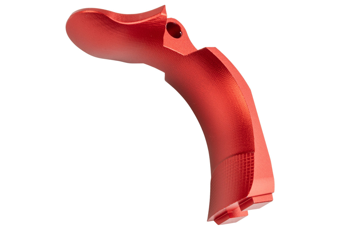 5KU IPSC Stainless Non-Functional Grip Safety for Tokyo Marui Hi Capa GBB Airsoft (Plastic Grip/ Red