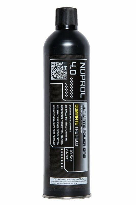 Nuprol 4.0 Premium Rifle Green Gas, 10.5oz Black Gas Can