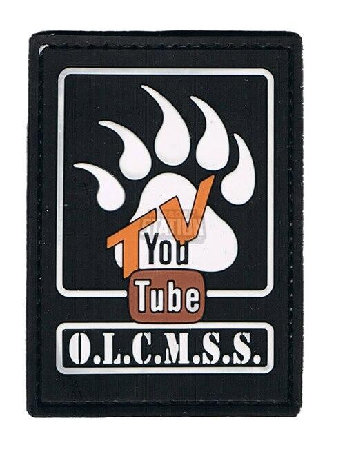 OLCMSS TV PVC Patch, Velcro Backed
