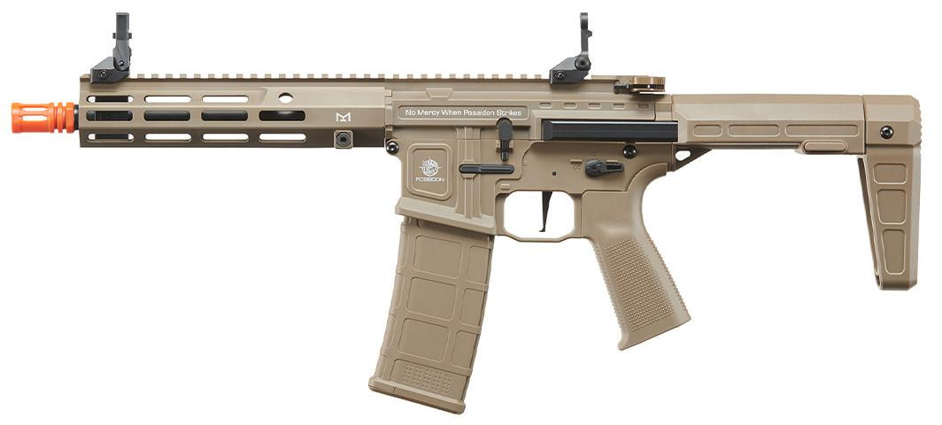 Poseidon Punisher 9" PDW AEGR Airsoft Rifle w/ Medusa Mosfet, Tan