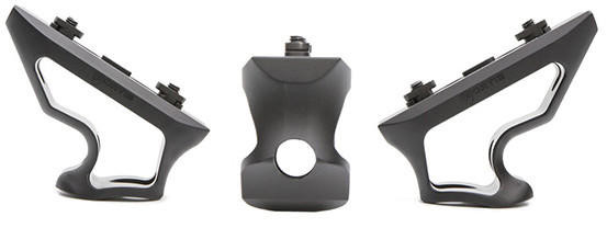 PTS Airsoft Fortis Shift Short Angle Grip M-Lok Aluminum, Black