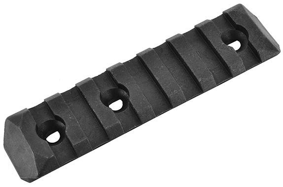 PTS Enhanced 7-Slot Polymer Keymod Airsoft Rail Section, Black