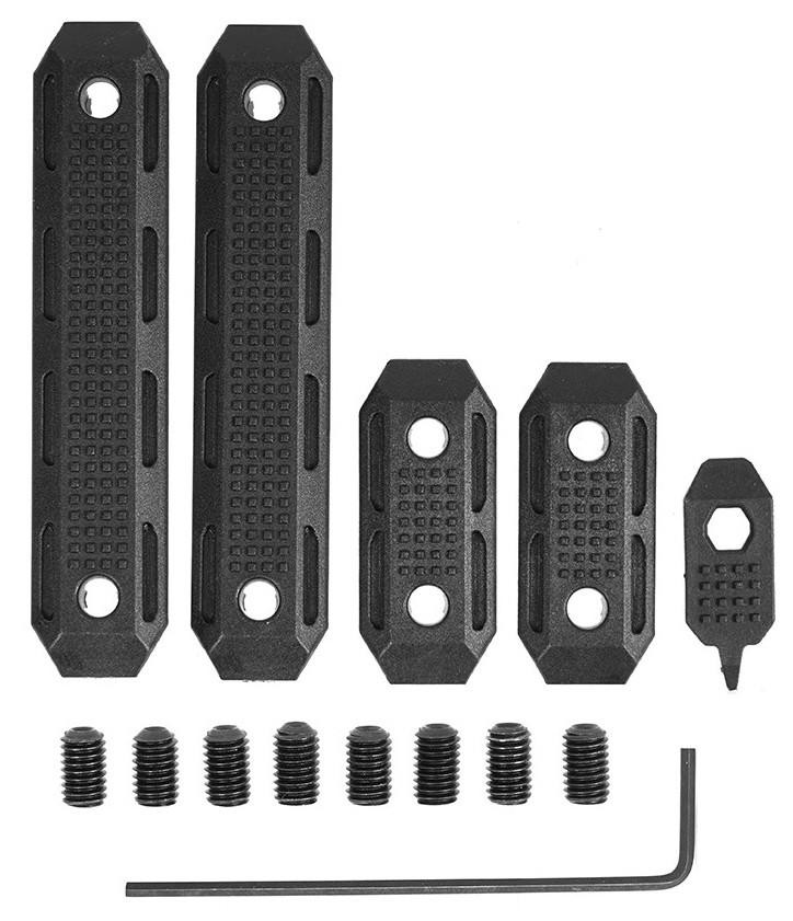 PTS Enhanced Polymer M-LOK Rail Cover Set, Black