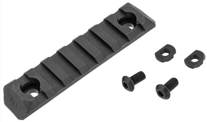 PTS Syndicate Airsoft Enhanced 7-Slot ERS M-LOK Rail Section, Black
