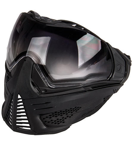 Push Paintball Unite Mask with Cyan Fade Lens, Black