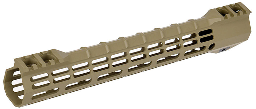 Ranger Armory 12" M-LOK Ultralight Rail System for M4 / M16 Airsoft AEG Rifles, Matte Tan