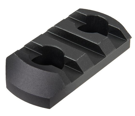 Ranger Armory 3-Slot Aluminum Picatinny Rail Section For M-LOK, Black
