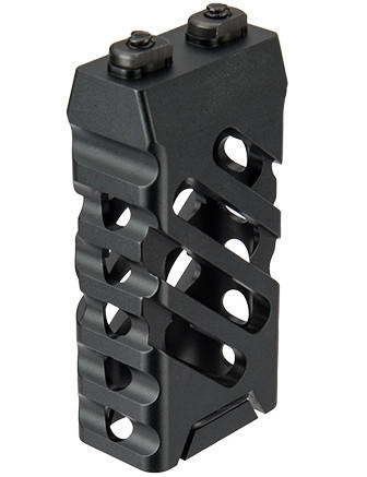 Ranger Armory Skeletonized M-LOK Short Vertical Forward Grip Cross Cut, Black