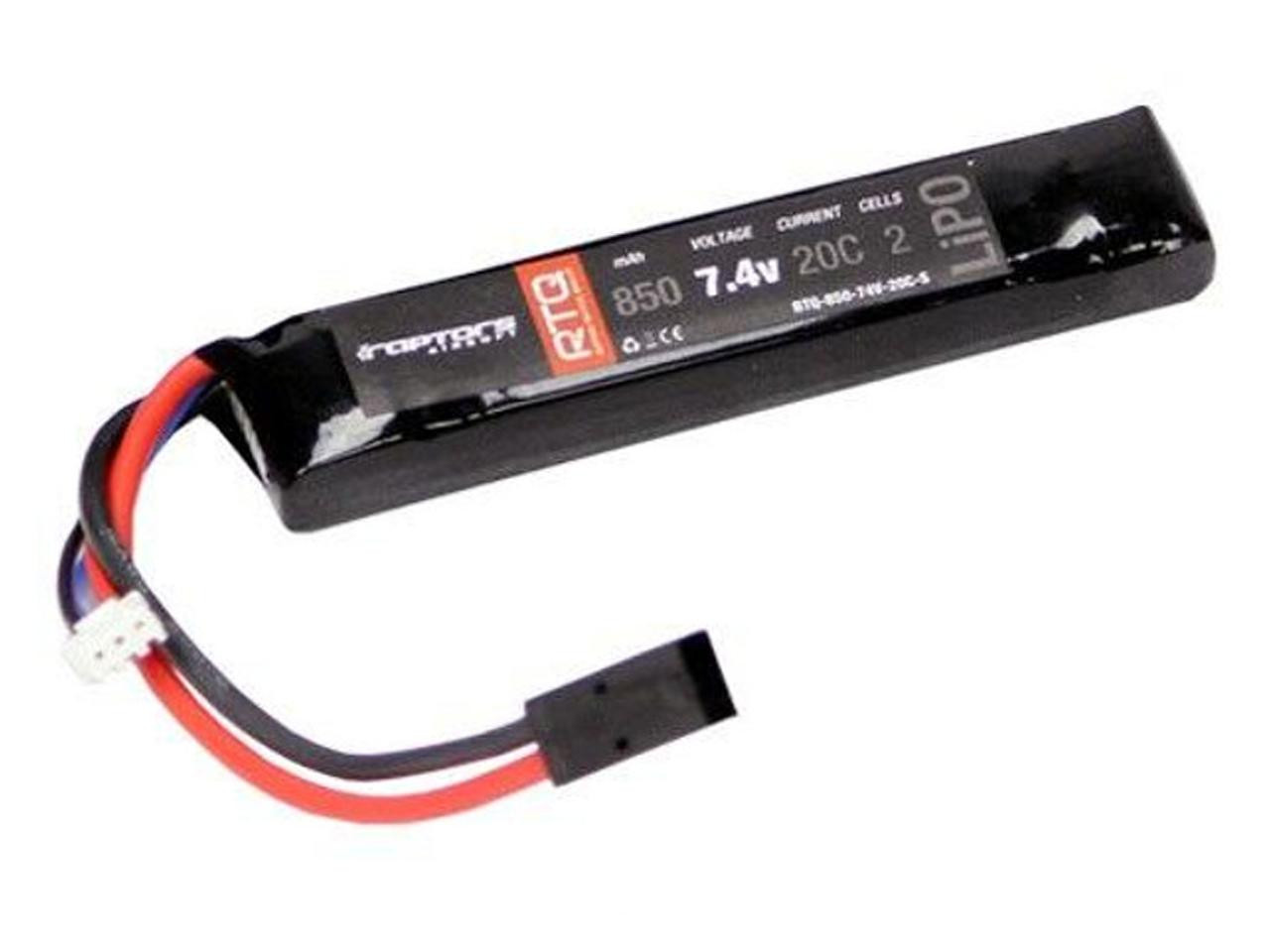 Raptors Airsoft 7.4V 850 mAh 20C Mini LiPO Battery for Airsoft