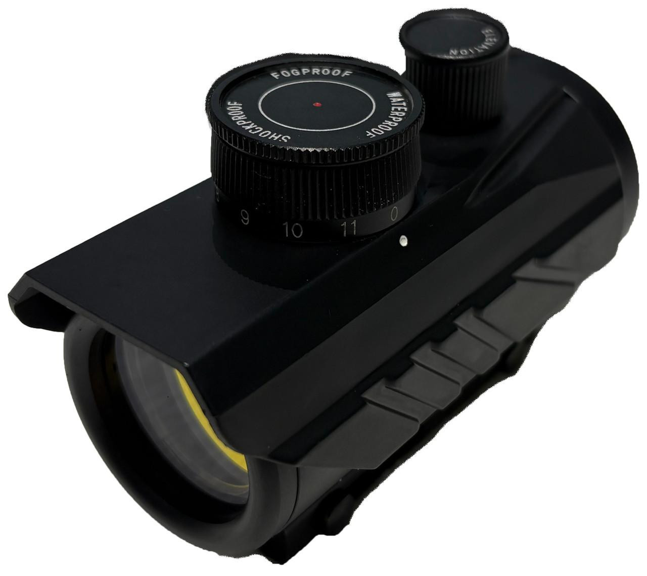 Raptors Airsoft Compact 1x30 Tactical Red Dot Scope, Black