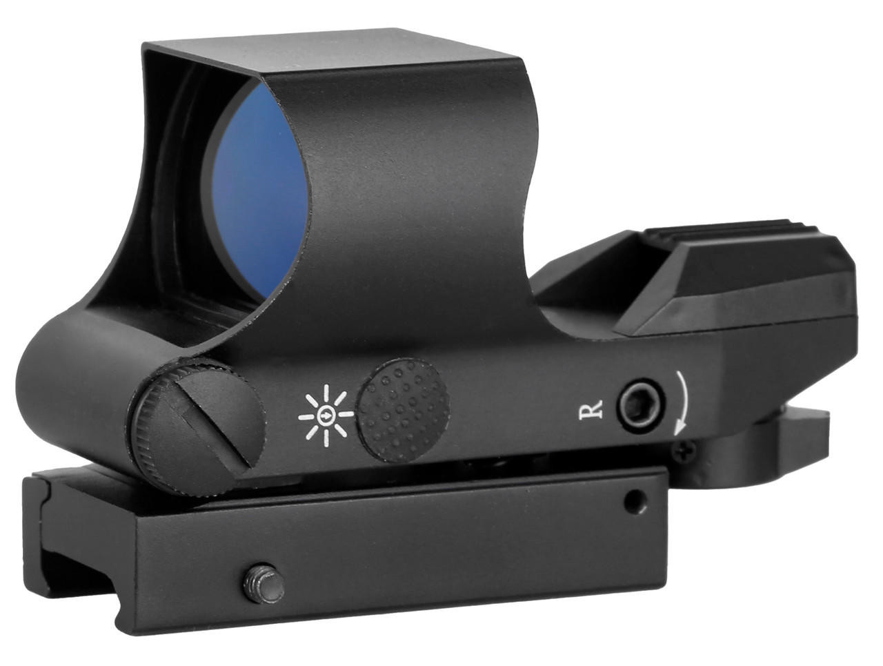 Raptors Airsoft QuadReticle Red Dot Sight, Black