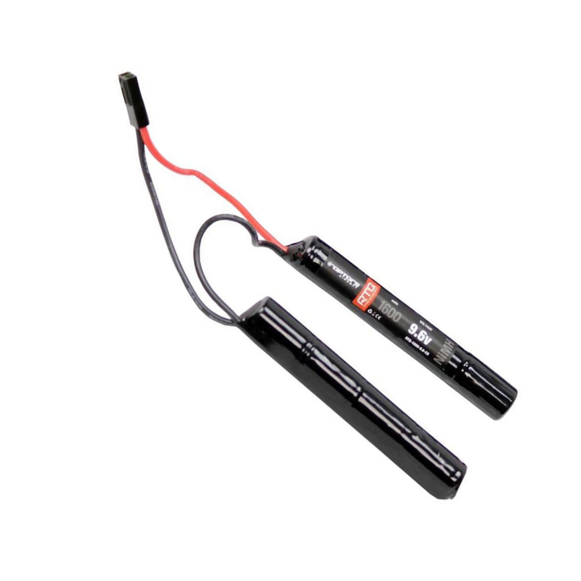 Raptors Airsoft RTQ NiMH Crane Stock 1600mah 9.6v Nunchuck Battery