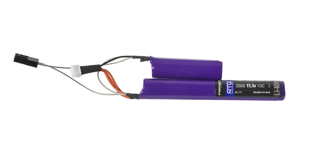 Raptors Airsoft RTX 2500mAh 11.1v Extreme Li-Ion 10C Nunchuck Battery