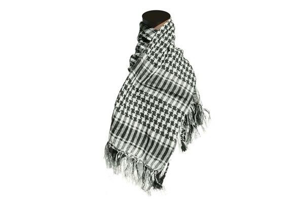 Raptors Airsoft Special Forces Shemagh Scarf, Black/White