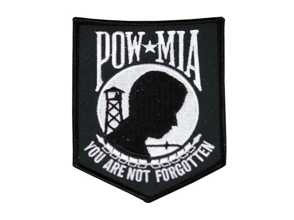 Raptors Tactical 3.5 POW Patch Black And White Iron On