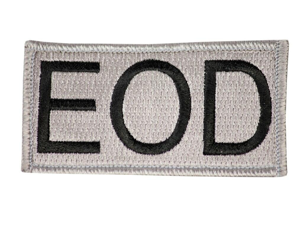 Raptors Tactical 3 Grey EOD Velcro Patch
