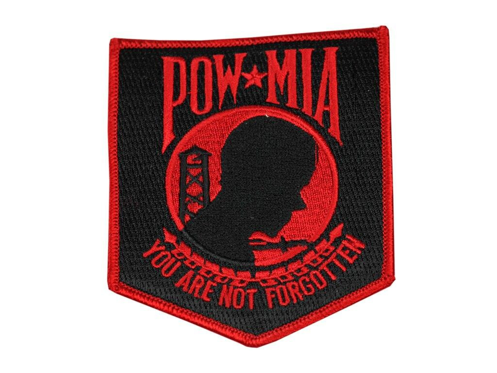 Raptors Tactical 3.5 POW Patch Red Iron On