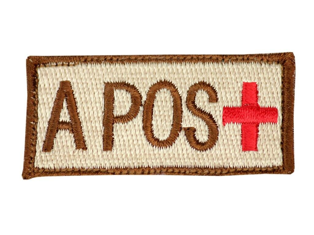Raptors Tactical 1.5 Blood Type A POS Velcro Patch