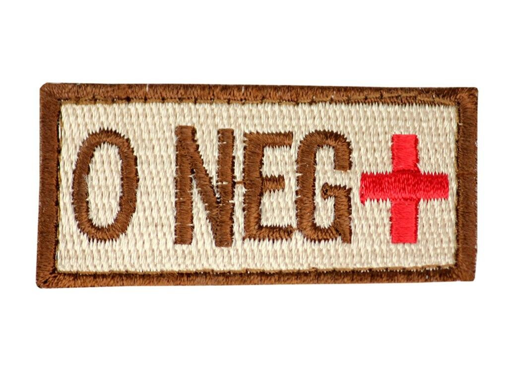 Raptors Tactical 1.5 Blood Type O NEG Velcro Patch