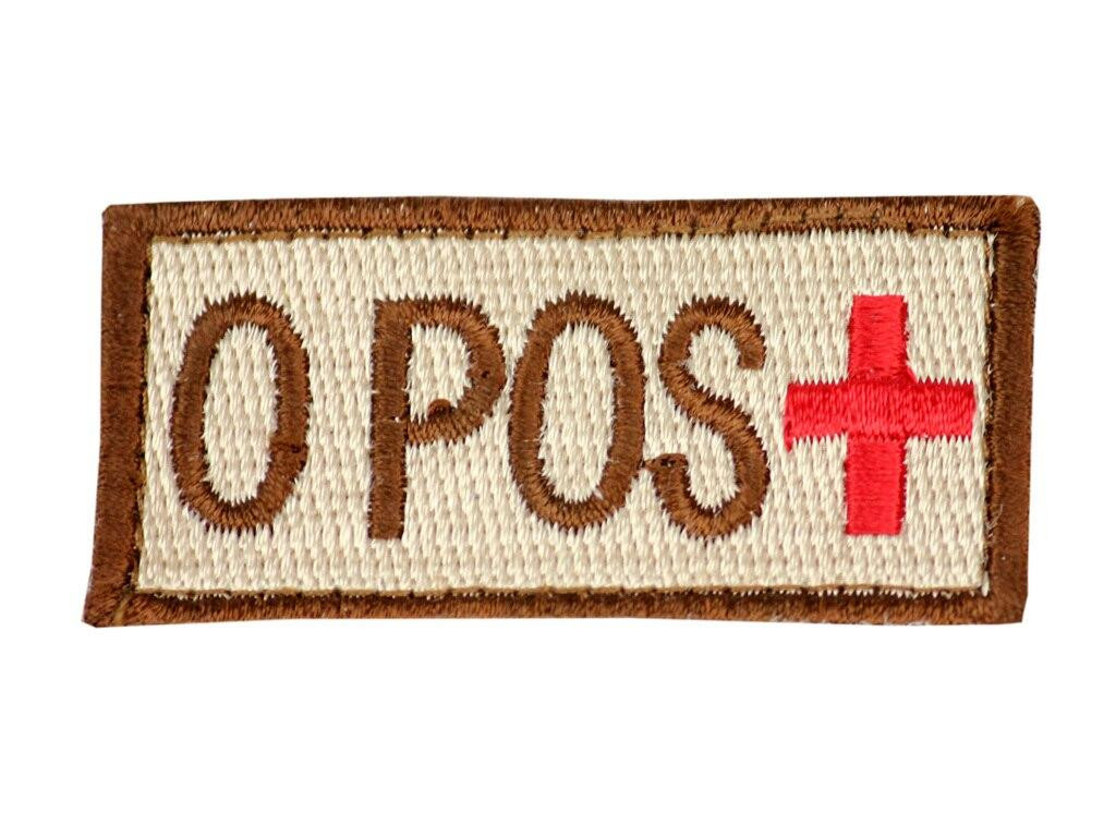 Raptors Tactical 1.5 Blood Type O POS Velcro Patch