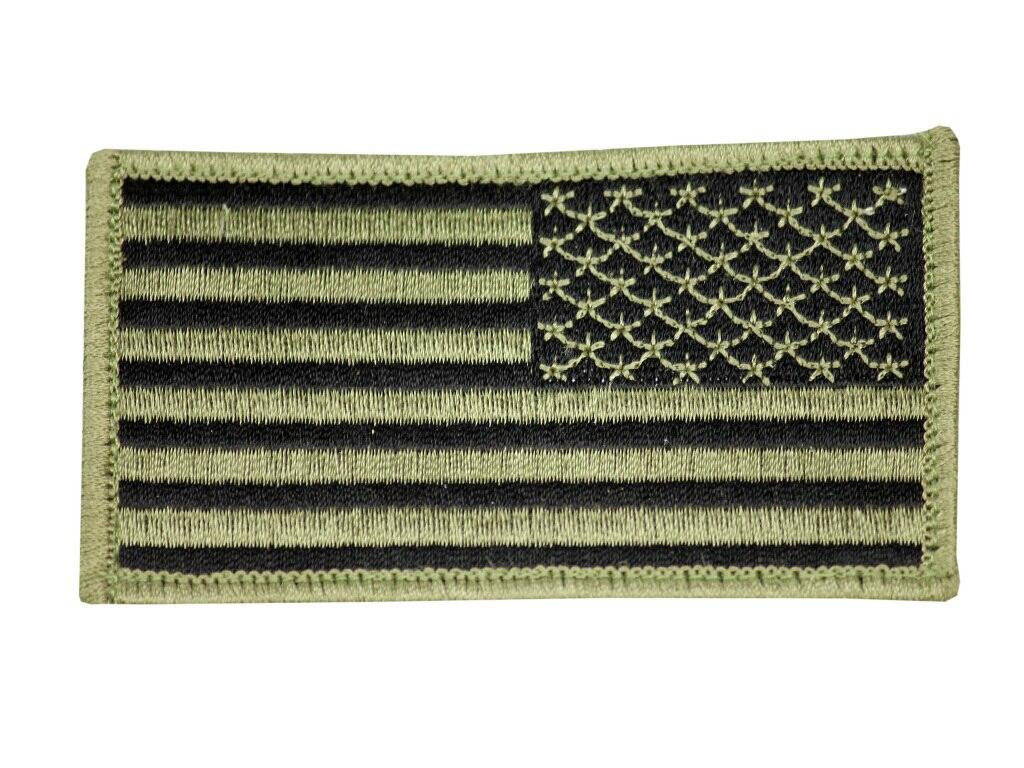 Raptors Tactical 3 US American Flag OD Right Shoulder Velcro Patch