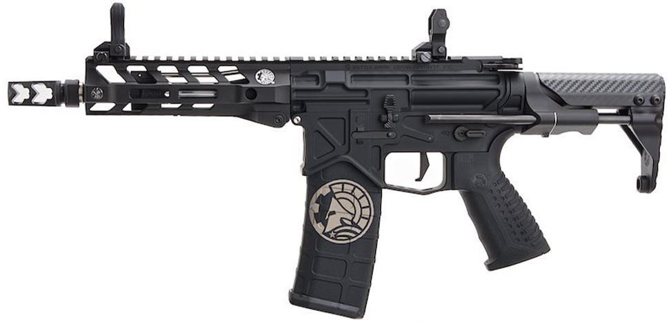 RWA Battle Arms Development Licensed 556-LW SBR Airsoft AEG Rifle, Black