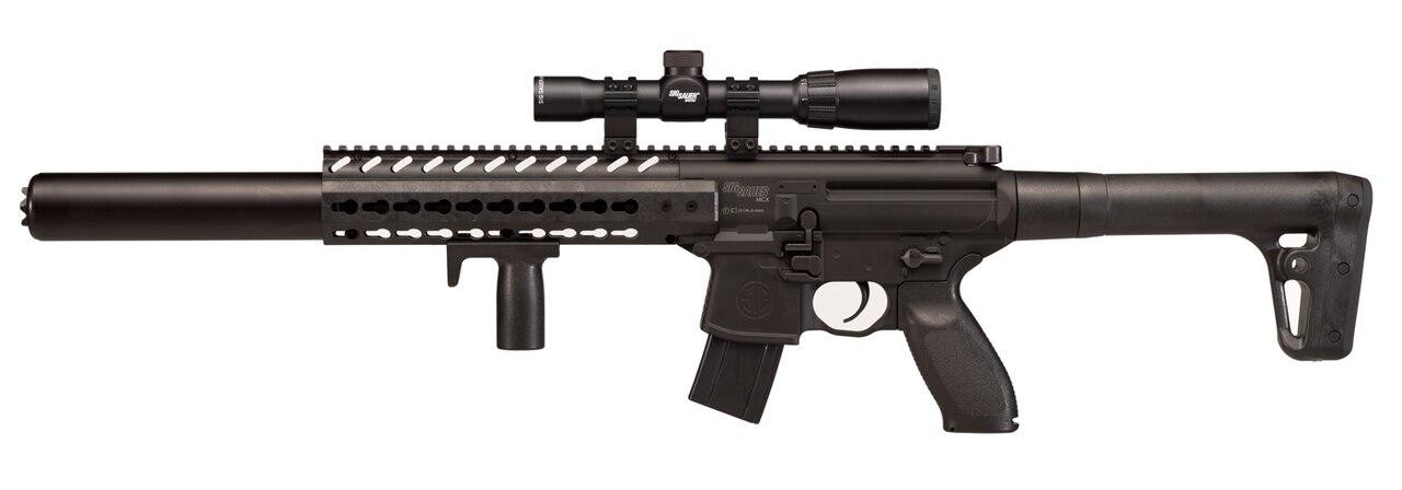 SIG AIR MCX .177 Co2 Air Rifle w/1-4x24 Precision Scope, Black