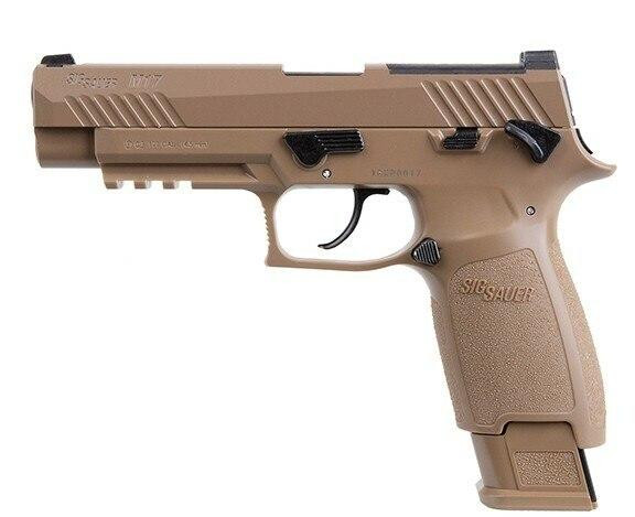 SIG AIR M17 P320 Military Style .177 Co2 Blowback Air Pistol, Tan