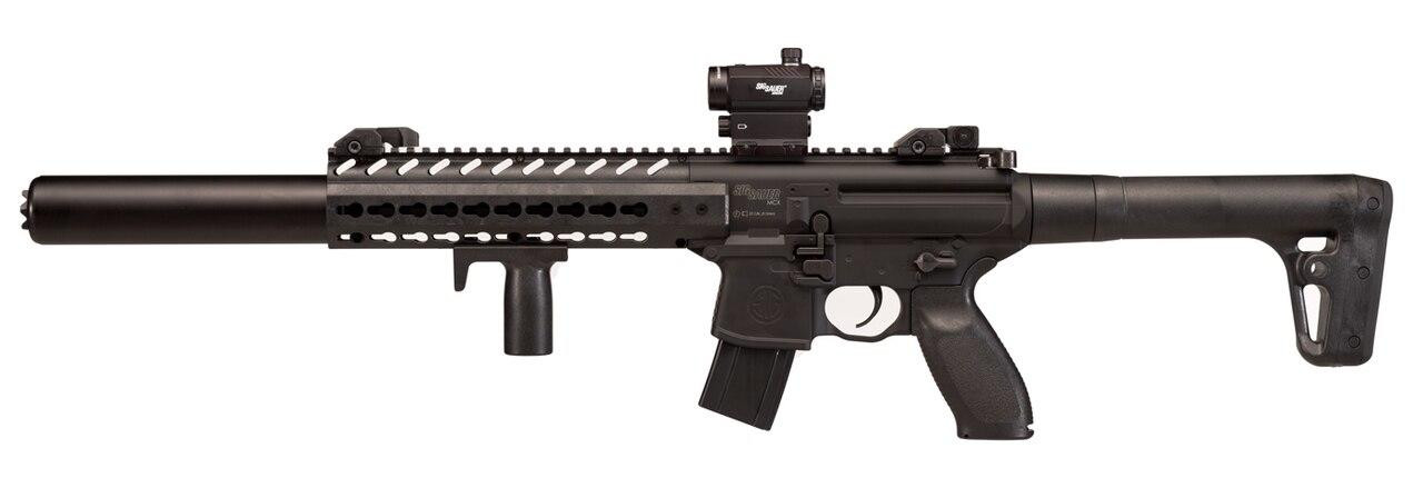 SIG AIR MCX .177 Co2 Air Rifle w/ Micro Red Dot Sight, Black