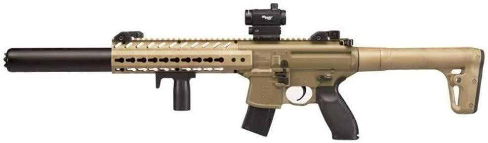 SIG AIR MCX .177 Co2 Air Rifle w/ Micro Red Dot Sight, Tan/Black