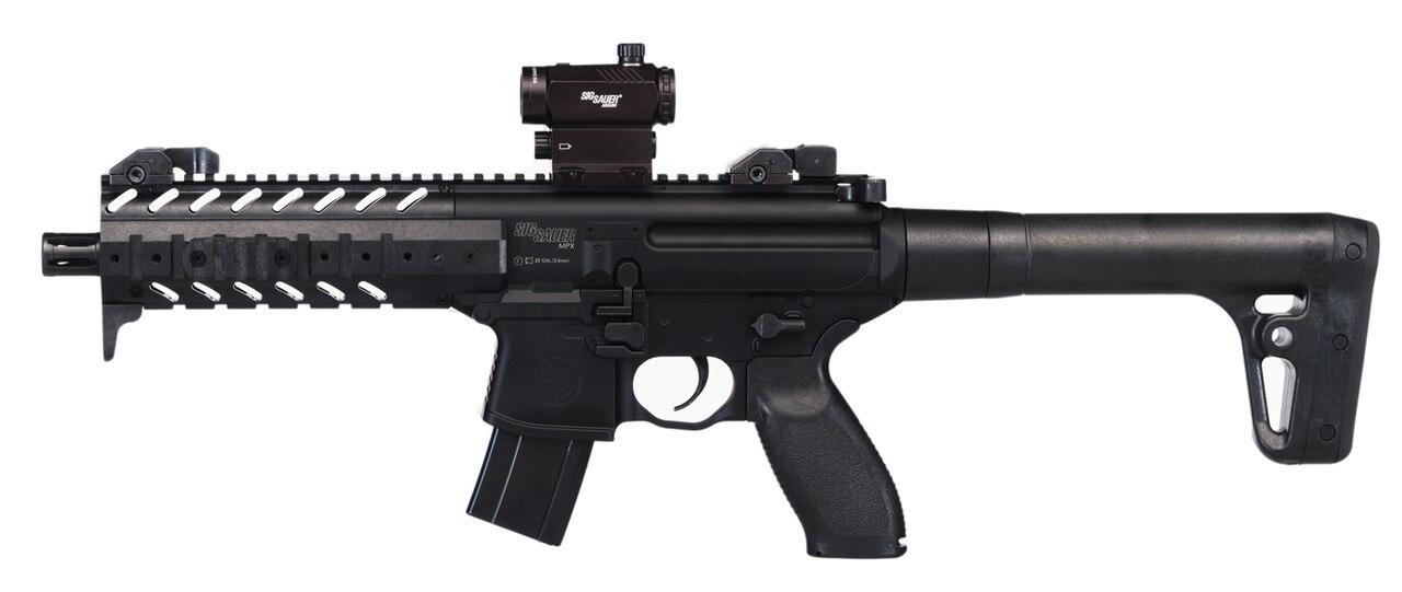 SIG AIR MPX .177 Co2 Air Rifle w/ Micro Red Dot Sight, Black
