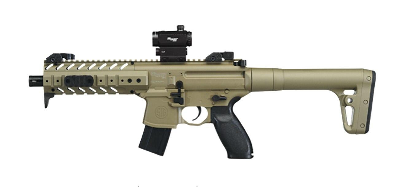 SIG AIR MPX .177 Co2 Air Rifle w/ Micro Red Dot Sight, Tan