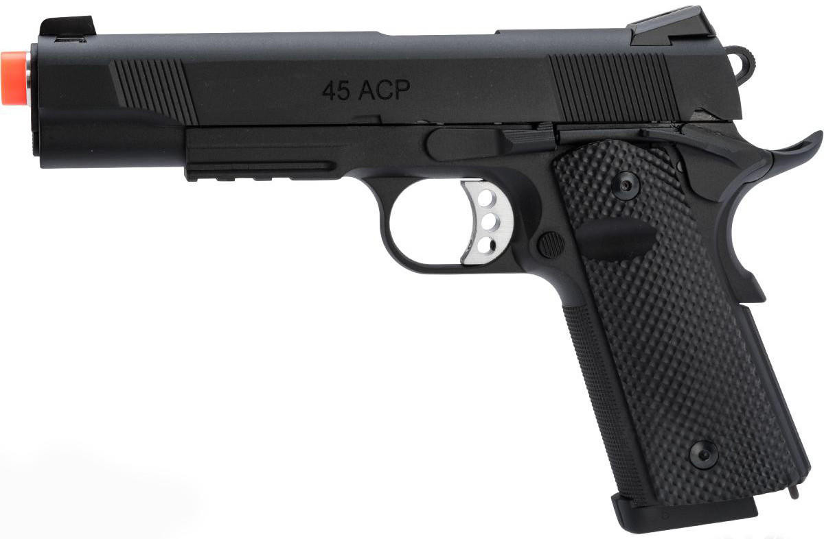 Socom Gear Les Baer Licensed Ultimate Recon 1911 CO2 GBB Airsoft Pistol, Black