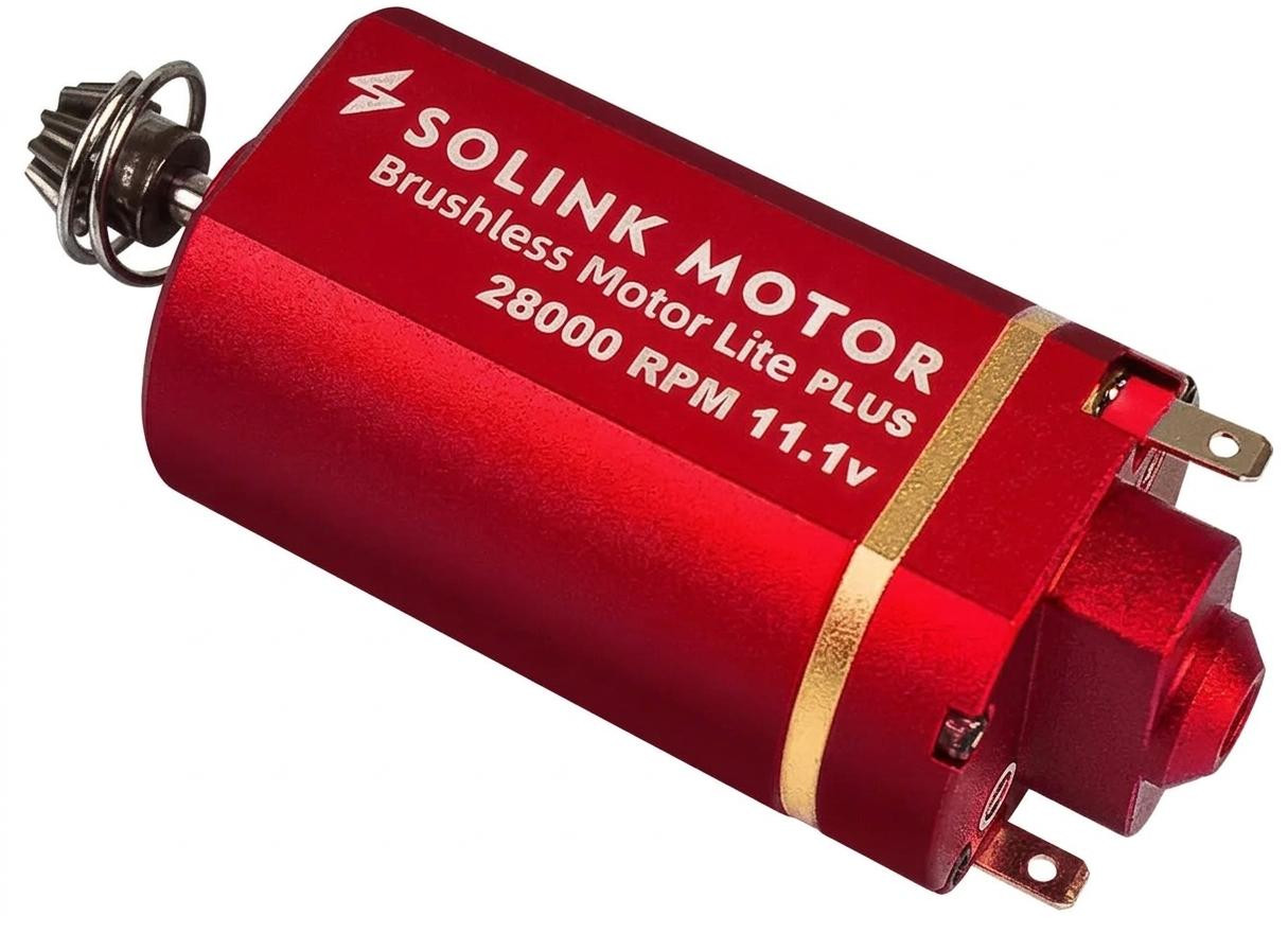 Solink Lite Plus Brushless 31K RPM Classic Airsoft AEG Motor, Short