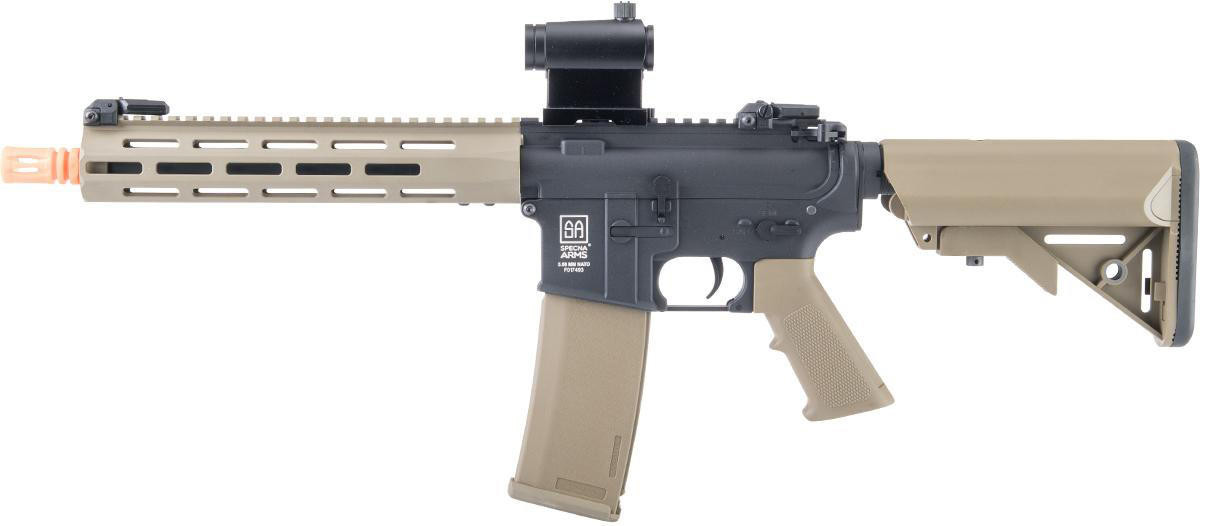 Specna Arms FLEX Series M4 10" M-LOK Airsoft AEG Rifle, Tan/Black