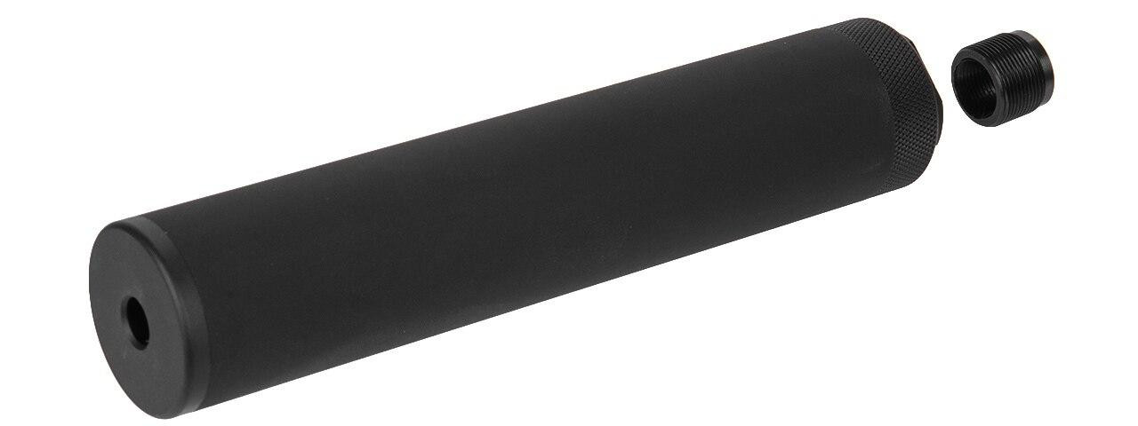 Specwar-I F38X185.4MM Style Aluminum Mock Silencer, 14mm CCW - Black