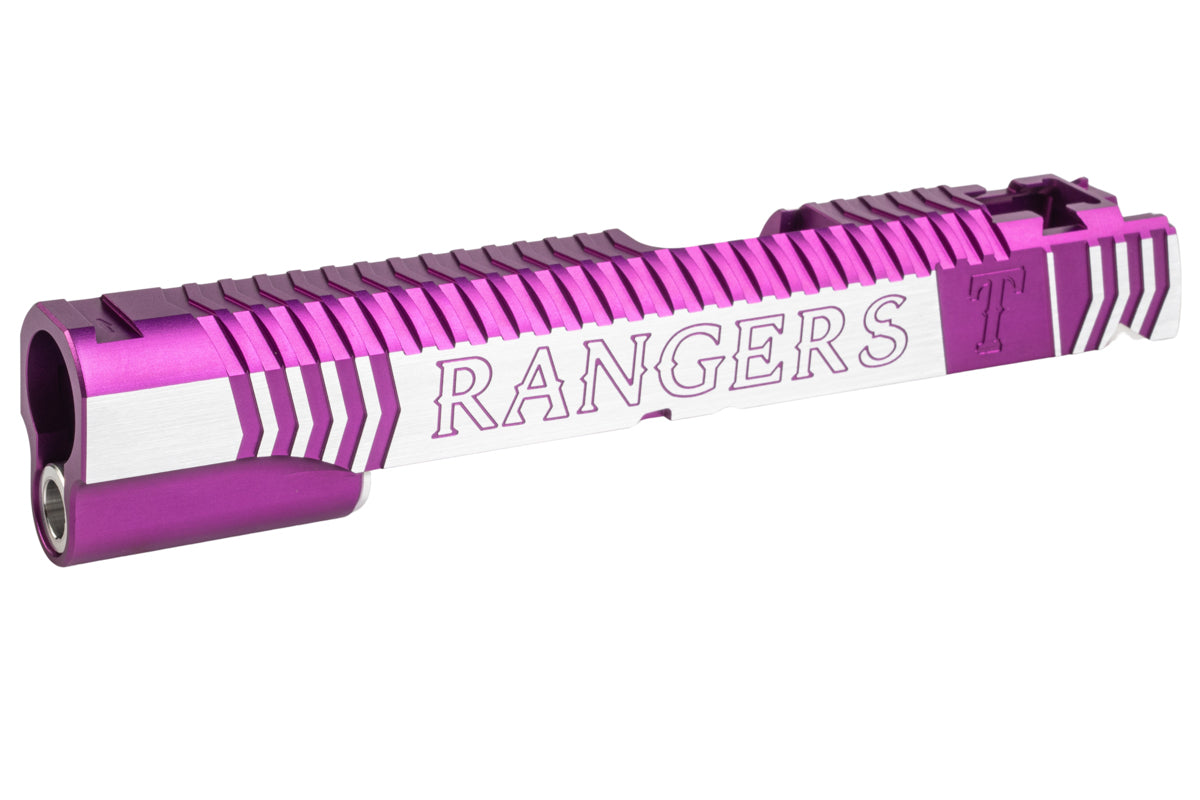 Gunsmith Bros Infinity Rangers Single Slide for Tokyo Marui Hi-Capa GBB (Purple/ Silver)