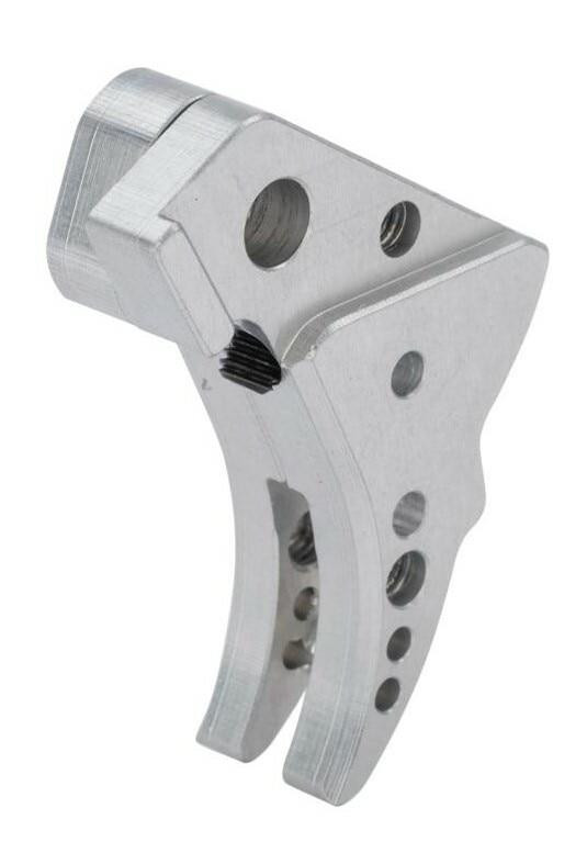 SPEED Tunable Pistol Trigger for Elite Force Glock Gen 4 G17 Gas Airsoft Pistols, Silver
