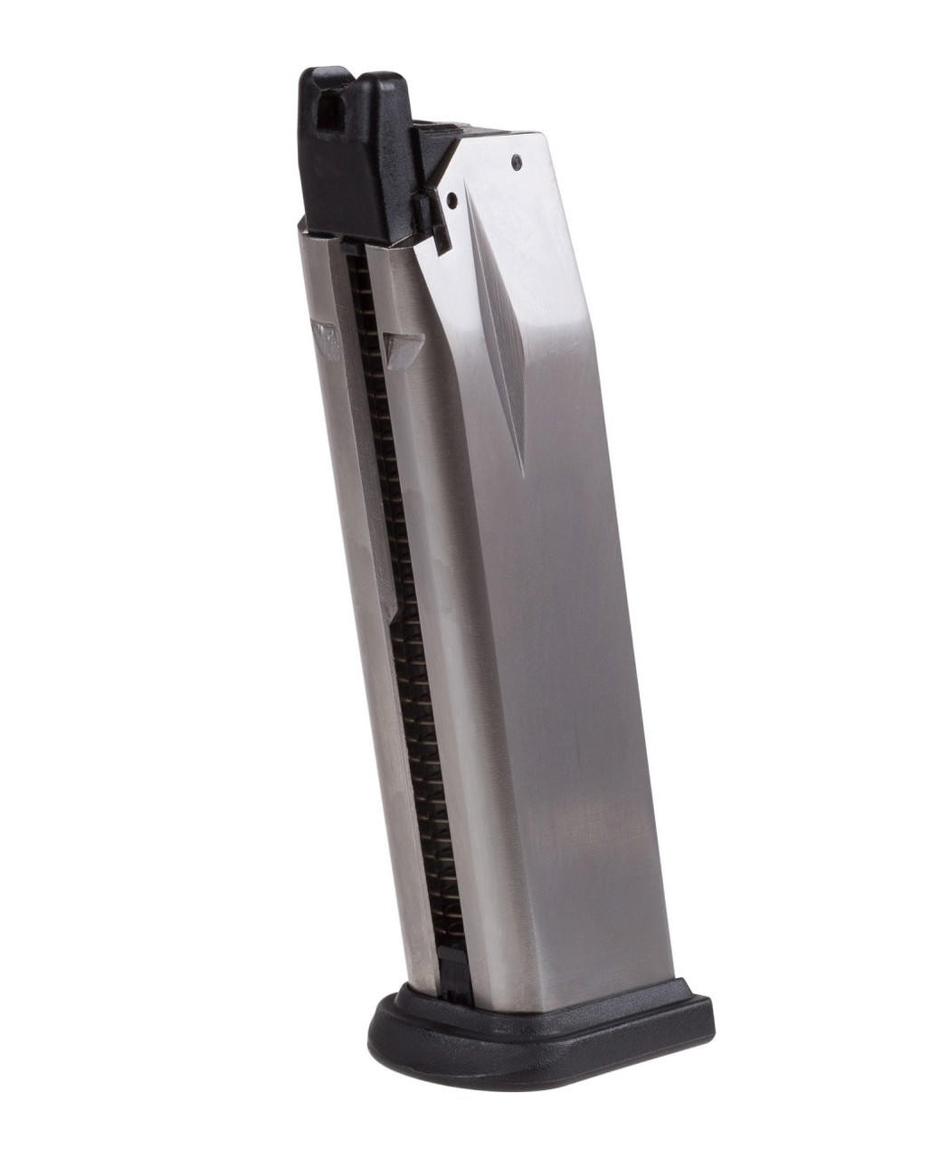 Springfield Armory XDM 25 round Green Gas Airsoft Magazine, Silver/Black