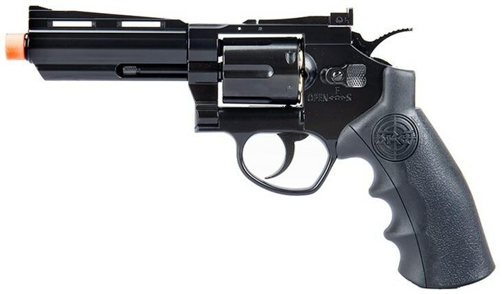 SRC Titan 4" Full Metal Co2 Airsoft Revolver, Black
