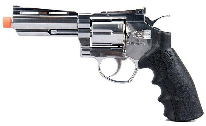 SRC Titan 4" Full Metal CO2 Airsoft Revolver, Silver