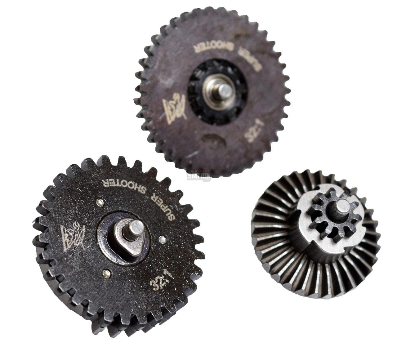 Super Shooter SHS 32:1 Airsoft Gear Set Taiwan AEG High Torque Gear Set
