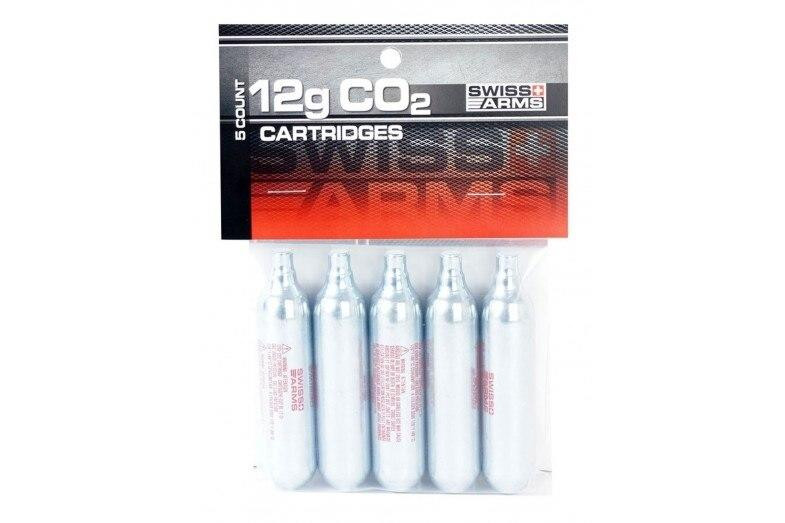 Swiss Arms 12G CO2 Cartridges, 5 Pack