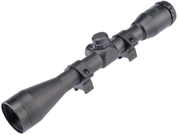 Swiss Arms 4x40 Tactical Scope with Mounting Ring, Black