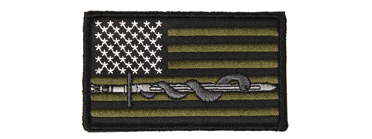 Sword & Snake USA OD Green Velcro Patch