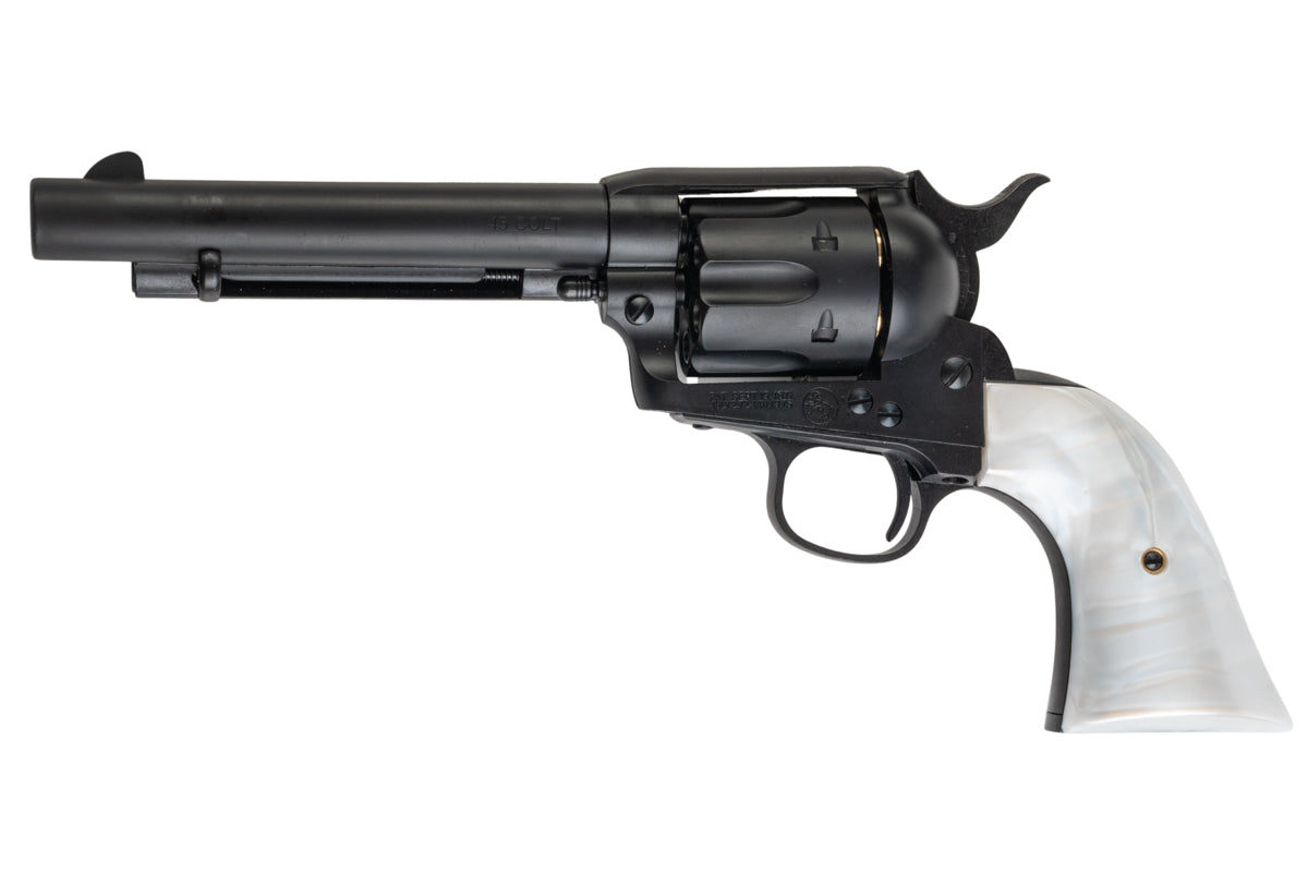 Marushin SAA .45 1st Gen. Late Artillary 5.5 inch Gas Revolver (Matt Black w/ Pearl Grip)