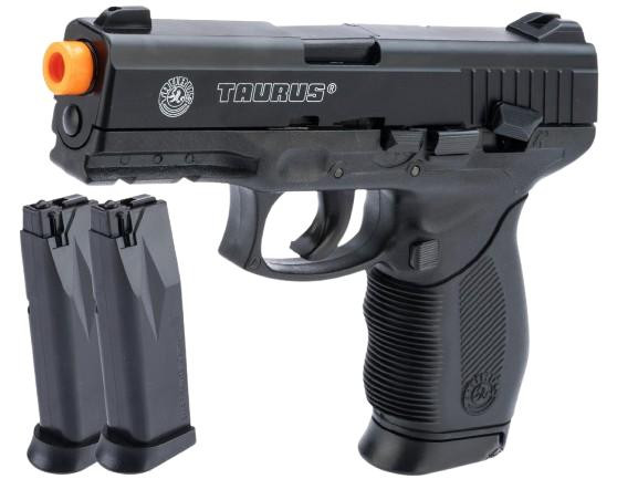 Taurus Licensed 24/7 High Grade Airsoft Spring Pistol Kit w/ 2 Magazines, Black