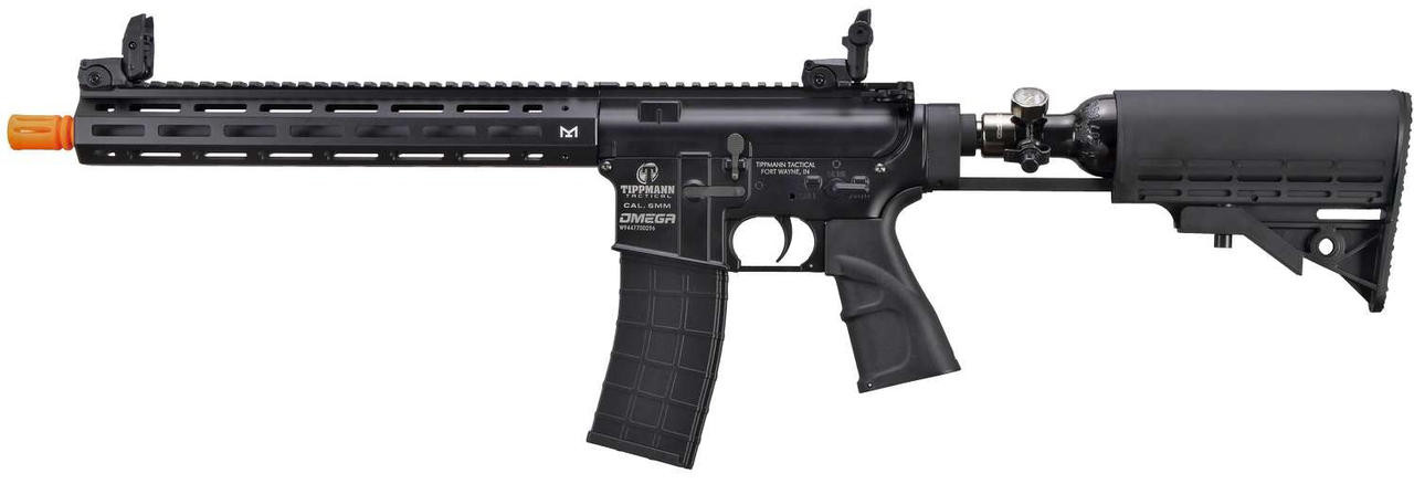 Tippmann Omega PV V2 Airsoft Carbine AEG 13ci Marker Only, Black