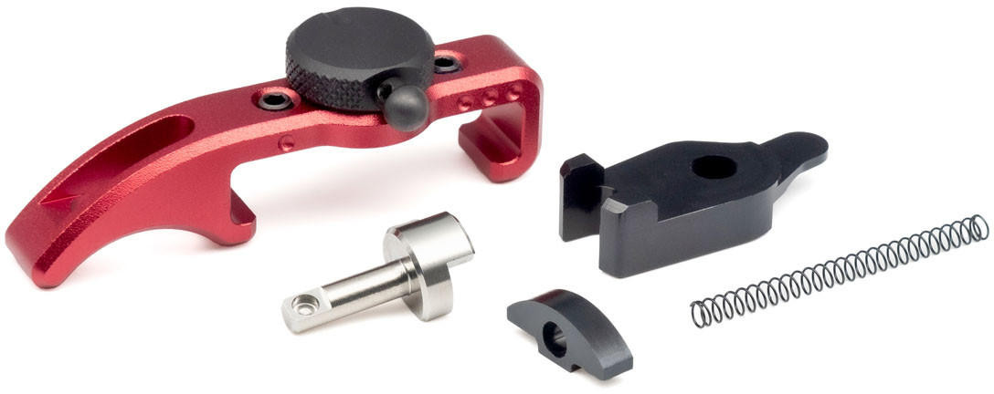 Titanium Tactical Industry Airsoft AAP-01 Selector Switch Charge Handle Kit, Red