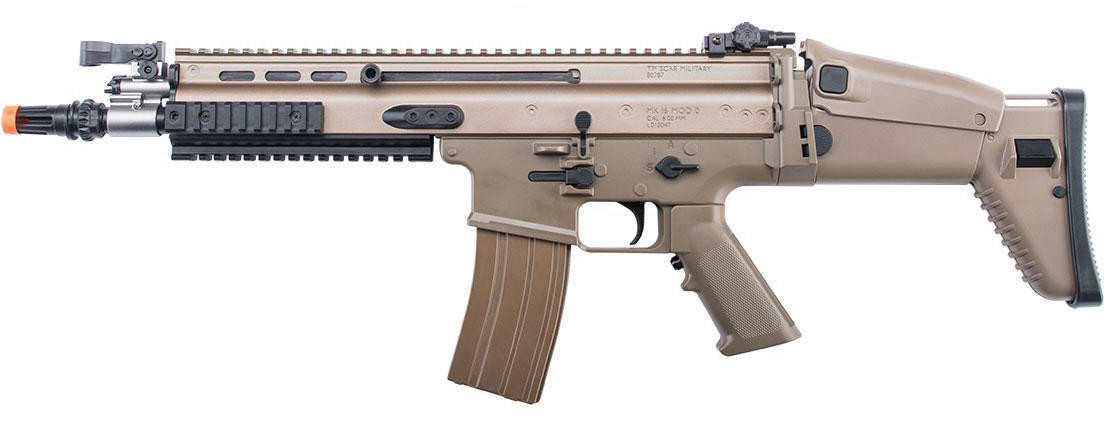 Tokyo Marui Cybergun FN Herstal Licensed Boys No.6 SCAR CQC Airsoft Rifle, Flat Dark Earth